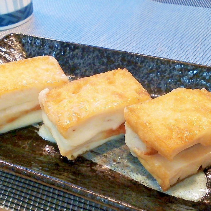 もっちりとろ り 厚揚げのちくわとチーズはさみ焼き レシピ 作り方 By 体脂肪率11 夫人 楽天レシピ もっちりとろ り 厚揚げのちくわとチーズはさみ焼き レシピ 作り方 By 体脂肪率11 夫人 楽天レシピ
